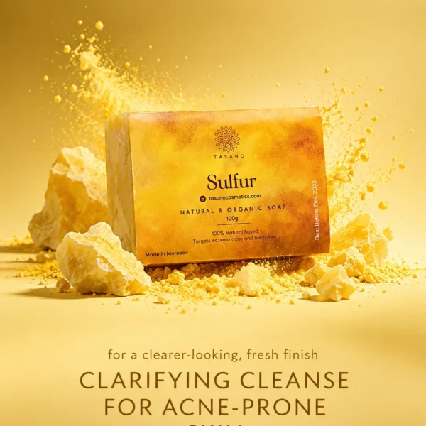 Sulfur soap for blemish-prone skin, oily skin and deep-cleansing face and body care Sulfur soap for blemish-prone skin, oily skin and deep-cleansing face and body care