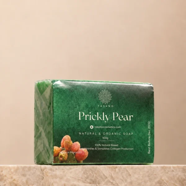 TASANO Moroccan prickly pear soap bar for mature skin, wrinkles, firming and anti-aging care