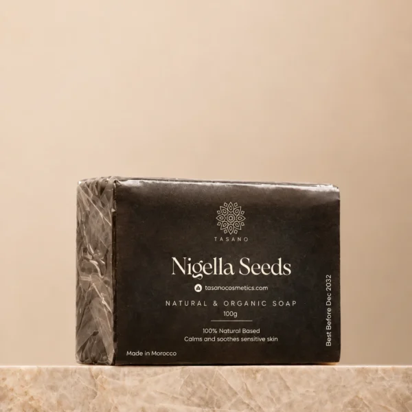 TASANO Moroccan Nigella black seed soap bar for sensitive and dry skin TASANO Moroccan Nigella black seed soap bar for sensitive and dry skin