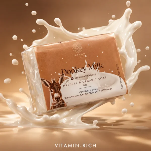 Donkey milk soap for dry dull skin, vitamin-rich face and body cleansing and nourishing skincare