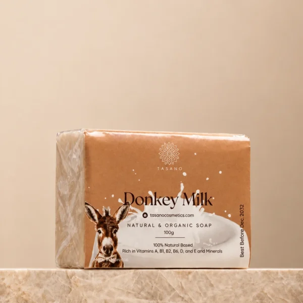 TASANO Moroccan donkey milk soap bar for dry, dull and tired-looking skin