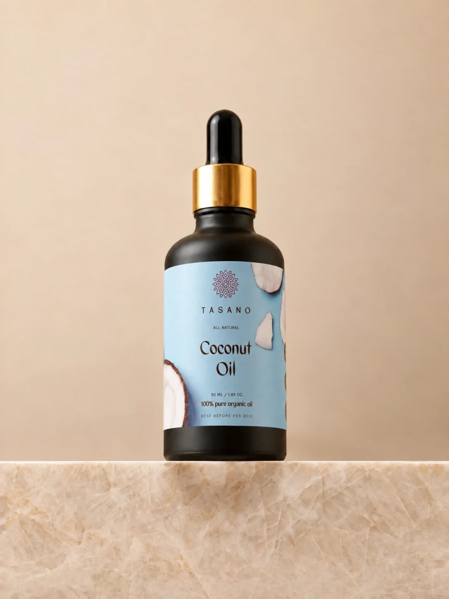 TASANO Coconut Oil 50ml | 100% pure coconut oil for hair, skin and body