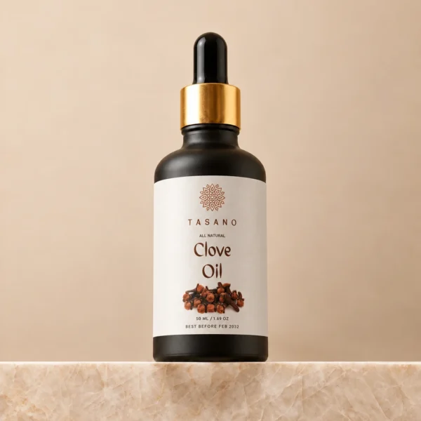 TASANO Clove Oil 50ml, 100% pure botanical clove oil for hair, scalp and cosmetic body care