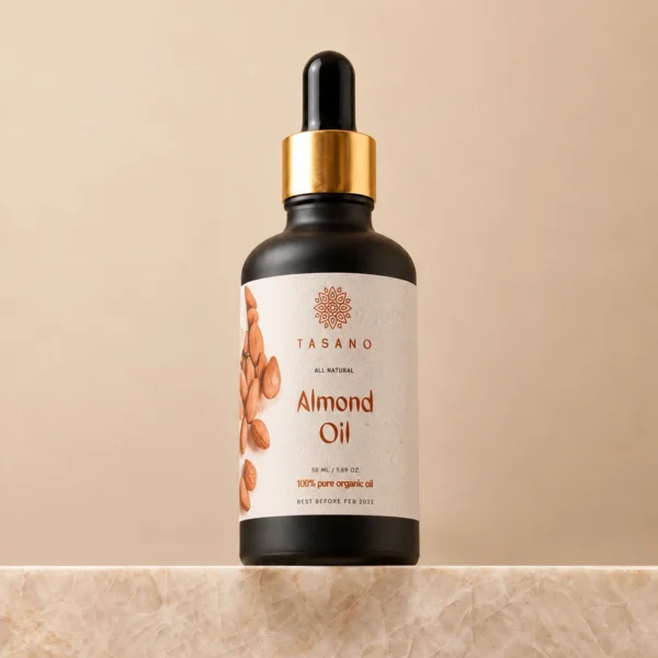 TASANO Sweet Almond Oil 50ml, 100% pure almond oil for face, skin, body, hair and massage TASANO Sweet Almond Oil 50ml, 100% pure almond oil for face, skin, body, hair and massage