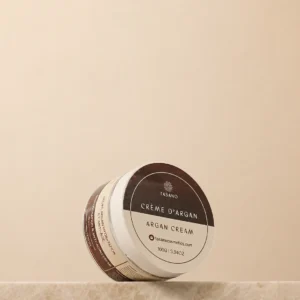 Moroccan argan cream for hydration, anti-aging care, dry skin, softer texture, and radiant-looking skin