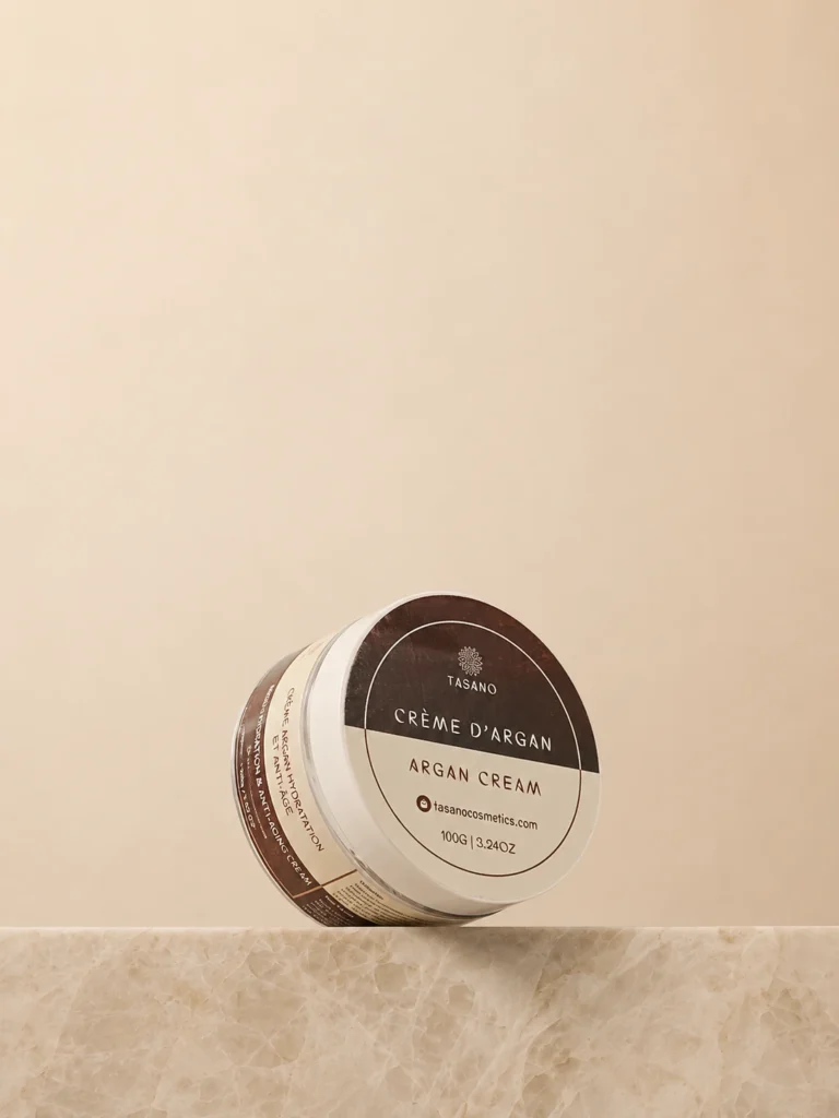 Moroccan argan cream for hydration, anti-aging care, dry skin, softer texture, and radiant-looking skin