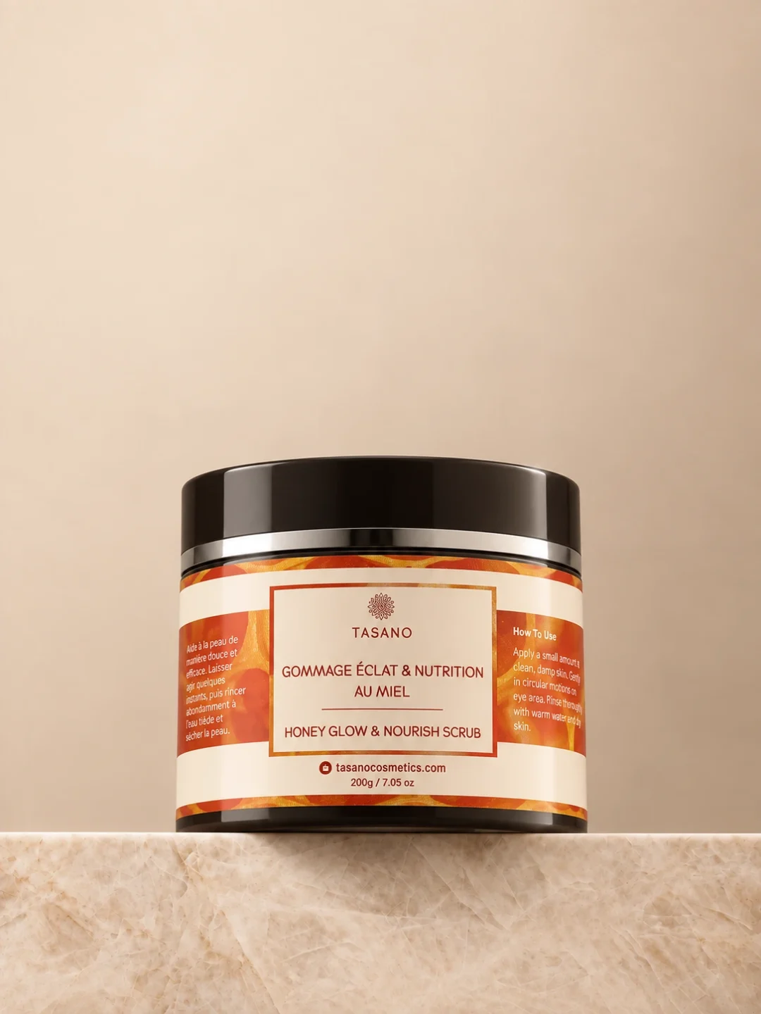 TASANO Moroccan Honey Scrub for deep nourishment, dry skin and body exfoliation TASANO Moroccan Honey Scrub for deep nourishment, dry skin and body exfoliation