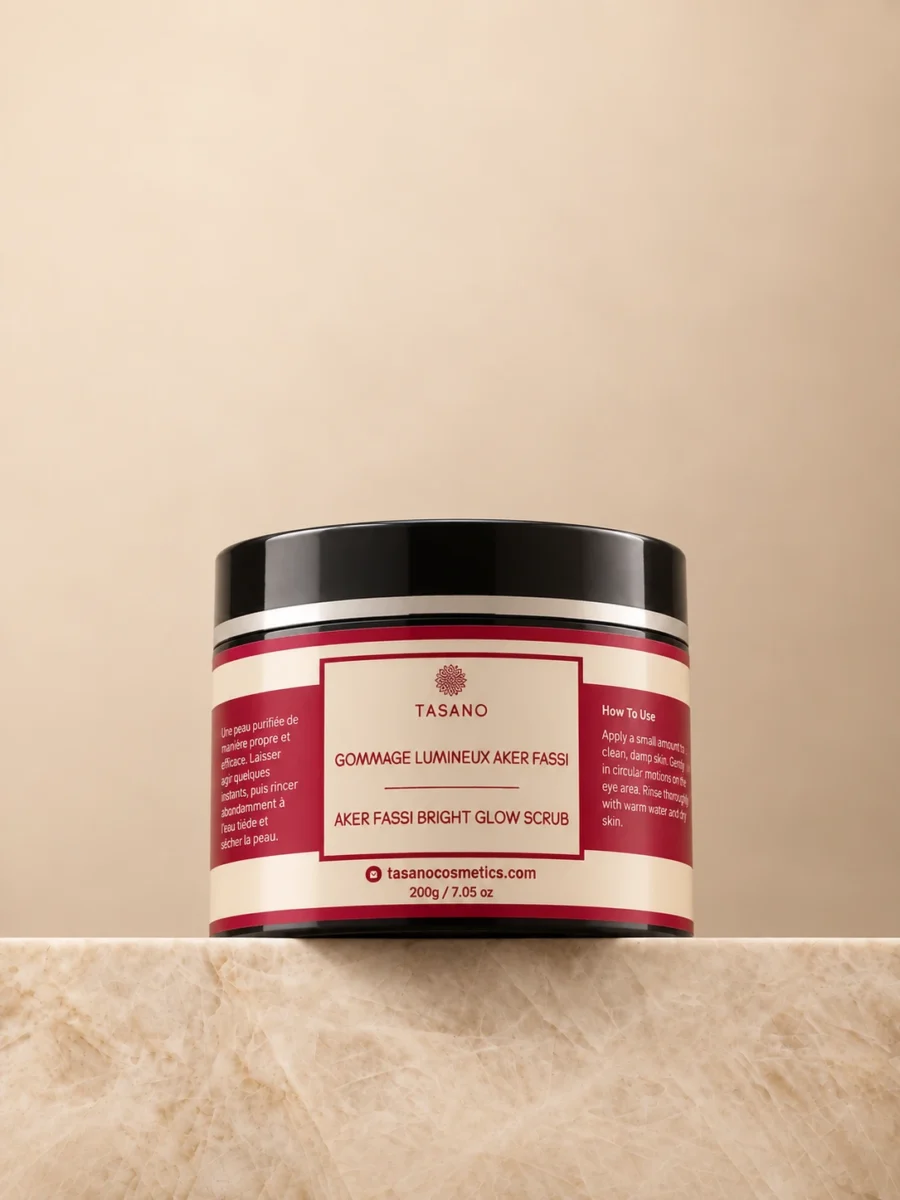 TASANO Moroccan Aker Fassi Scrub for natural rosy glow, radiant skin and body exfoliation TASANO Moroccan Aker Fassi Scrub for natural rosy glow, radiant skin and body exfoliation
