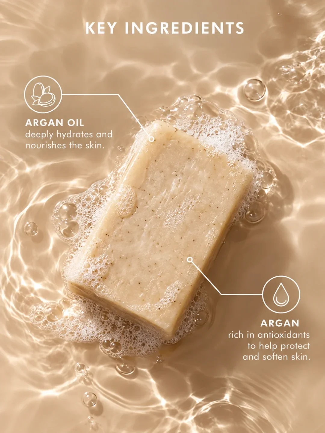 Argan oil soap with Moroccan argan and argan oil for hydrated nourished skin Argan oil soap with Moroccan argan and argan oil for hydrated nourished skin