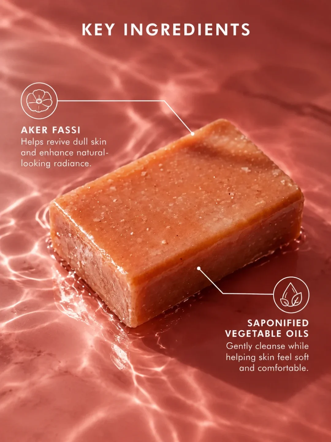 Aker Fassi soap with Moroccan Aker Fassi and saponified vegetable oils for radiant skin