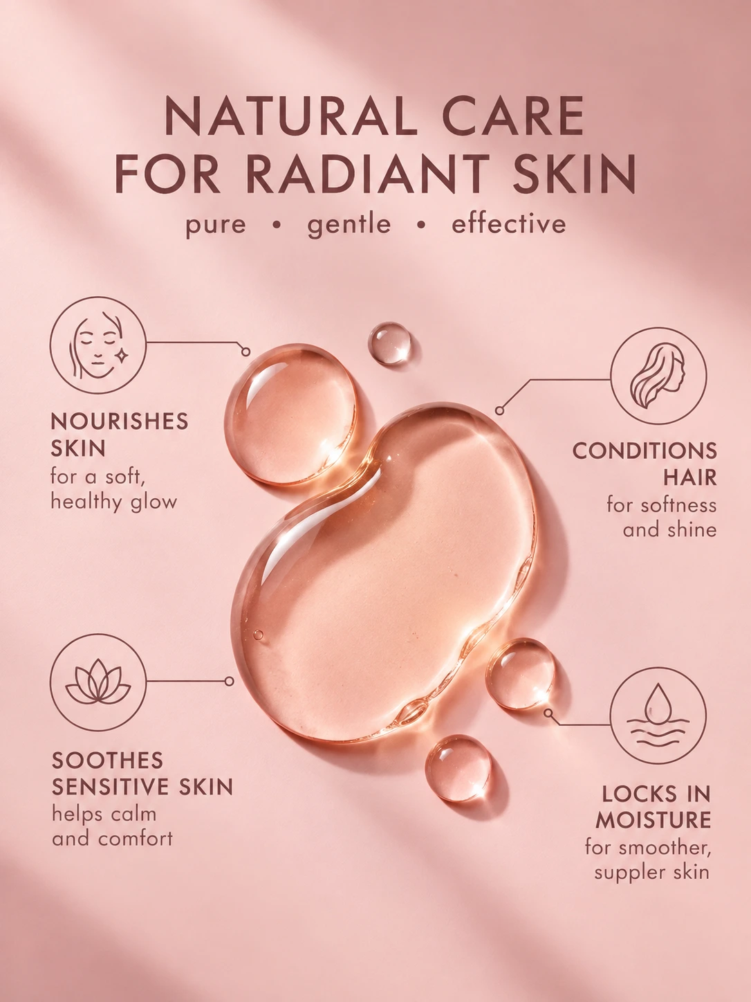 Rose Oil for face, skin, hair and body care | Nourishing botanical beauty oil by TASANO