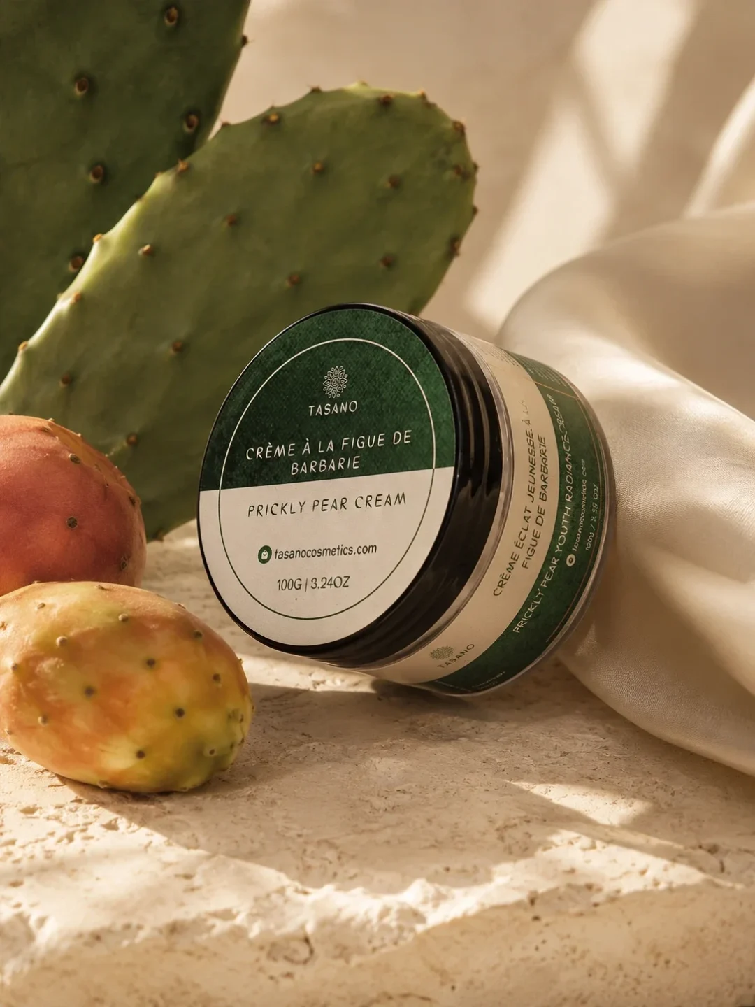 Prickly pear face cream with Moroccan cactus extract for anti-aging, hydration, and radiant-looking skin