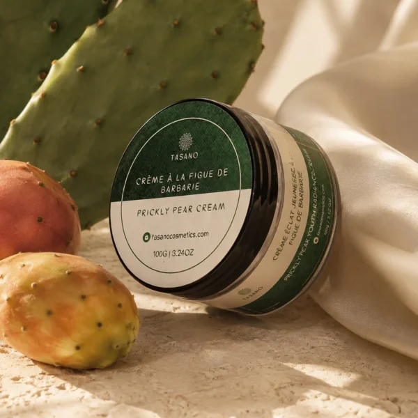 Prickly pear face cream with Moroccan cactus extract for anti-aging, hydration, and radiant-looking skin