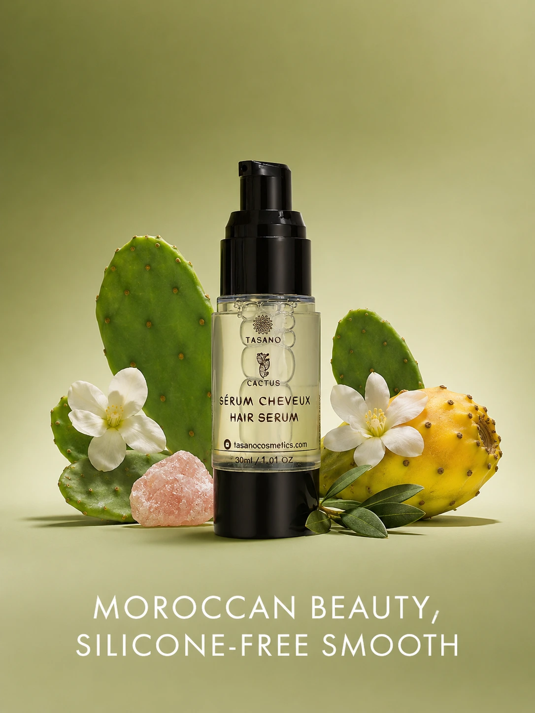 Prickly pear anti frizz serum for smooth shiny hair