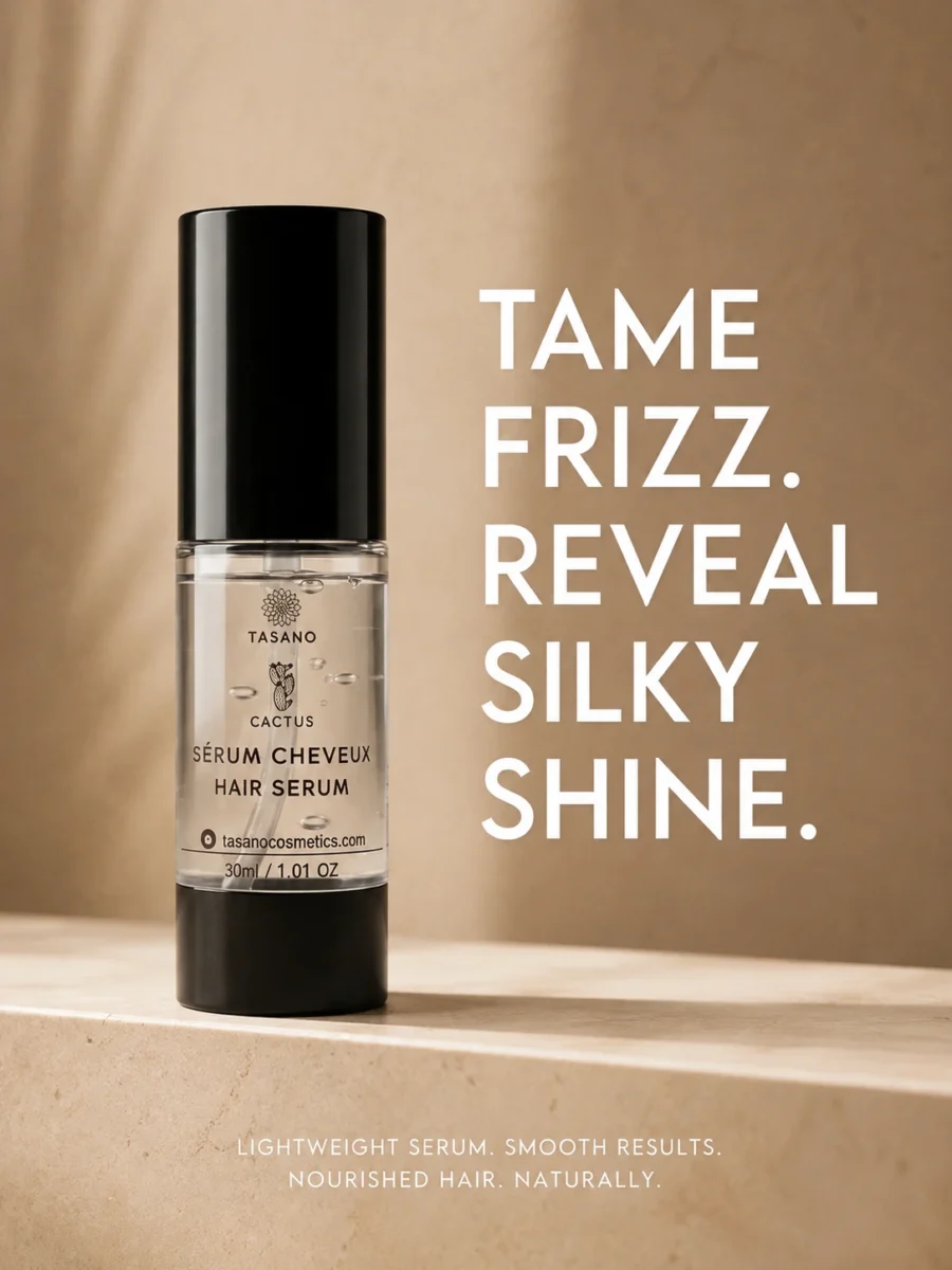 Prickly pear anti frizz serum for smooth shiny hair