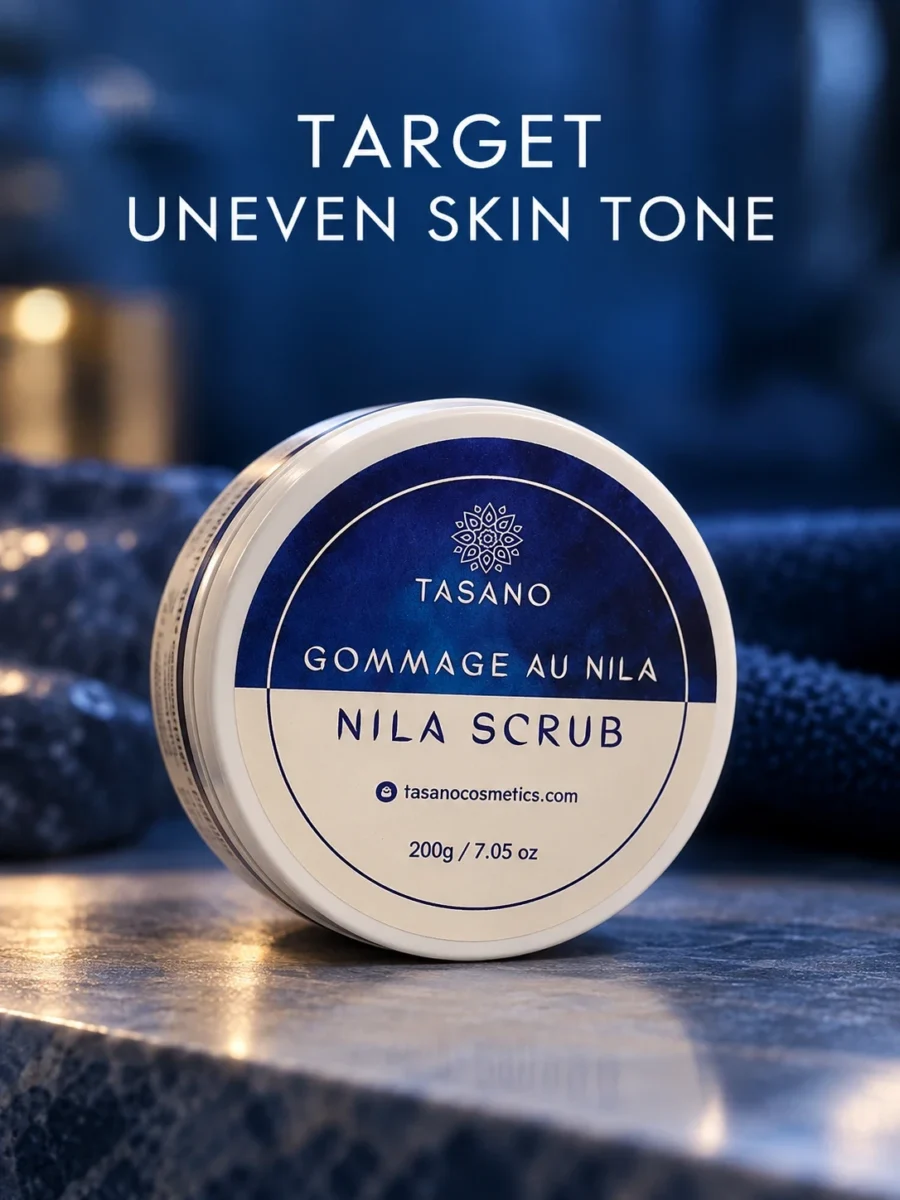 Nila dark spot scrub for smoother even-looking skin, Moroccan exfoliating scrub for hyperpigmentation