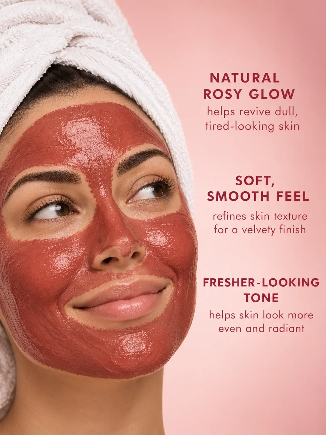 Aker Fassi Clay Mask for dull skin, fresh radiance and naturally rosy-looking complexion