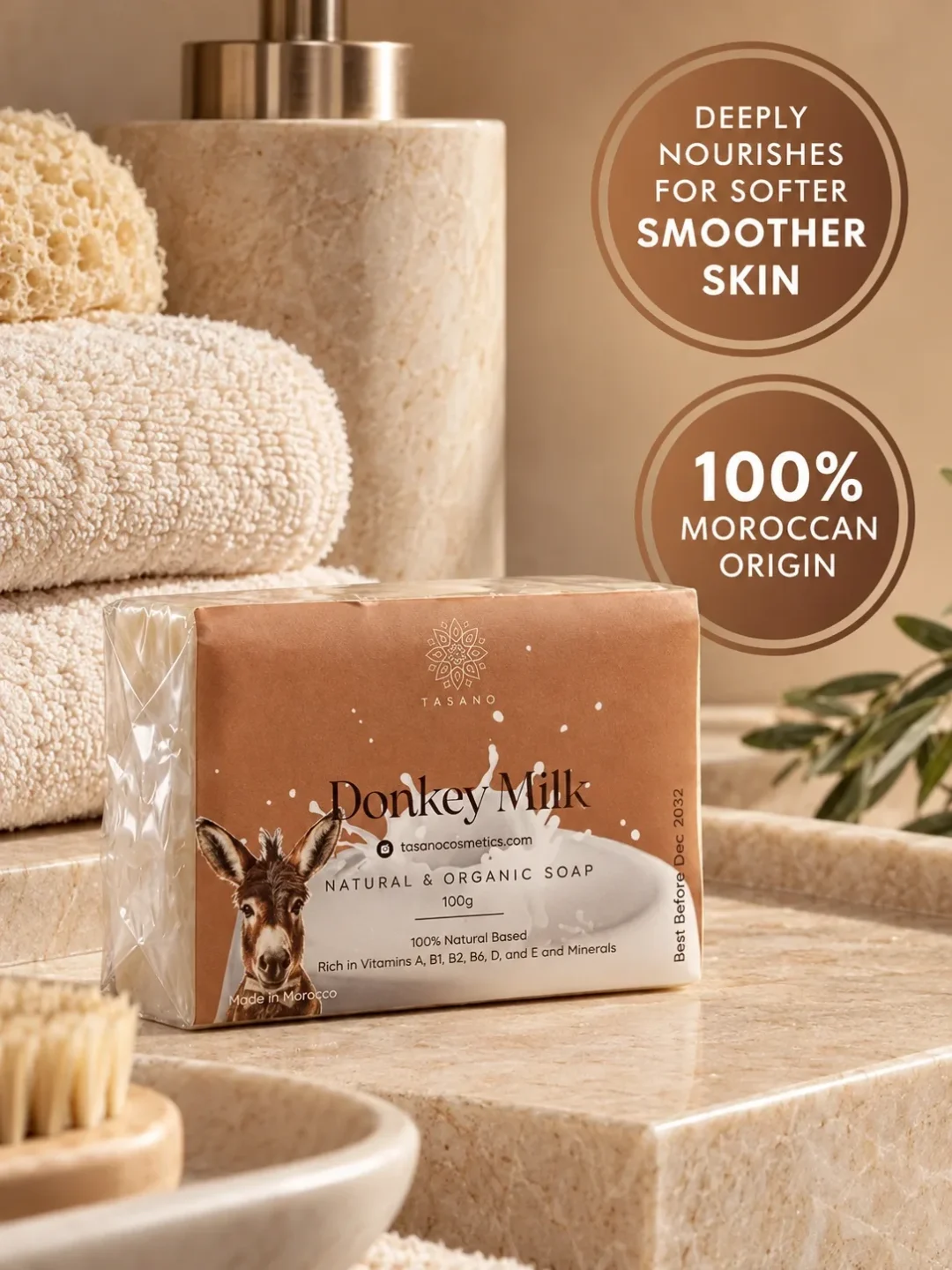 Donkey milk soap benefits for dry skin, softness, nourishment and healthy-looking radiance