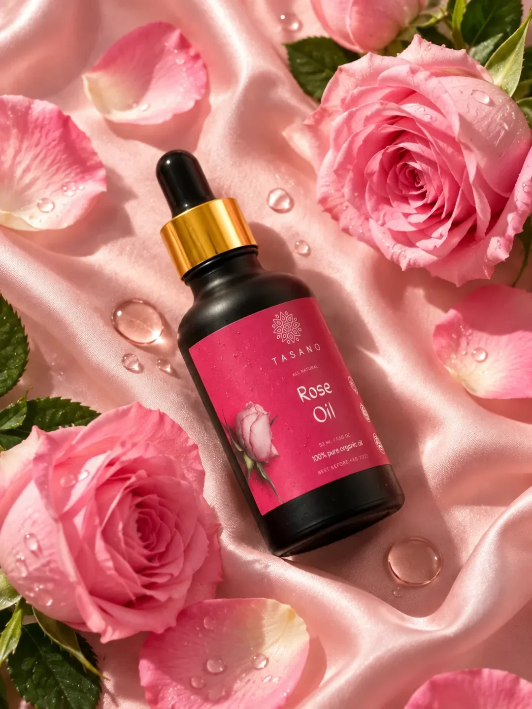 Rose Oil for soft radiant-looking skin and nourished hair | 100% Pure Rose Oil Rose Oil for soft radiant-looking skin and nourished hair | 100% Pure Rose Oil