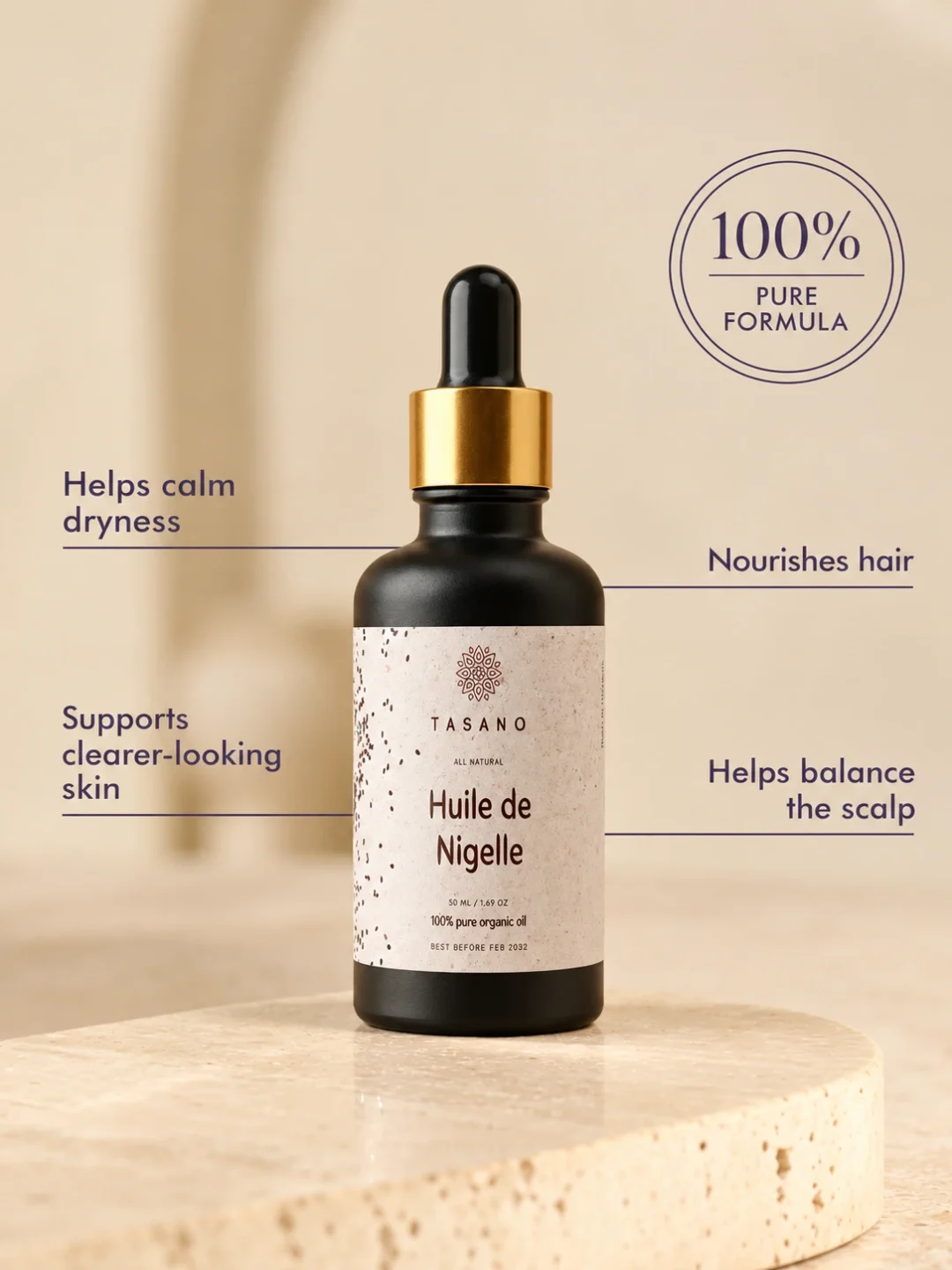 Black Seed Oil benefits for hair, scalp, face and dry skin | 100% Pure Nigella Oil