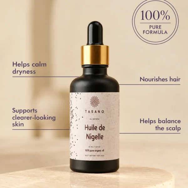 Black Seed Oil benefits for hair, scalp, face and dry skin | 100% Pure Nigella Oil