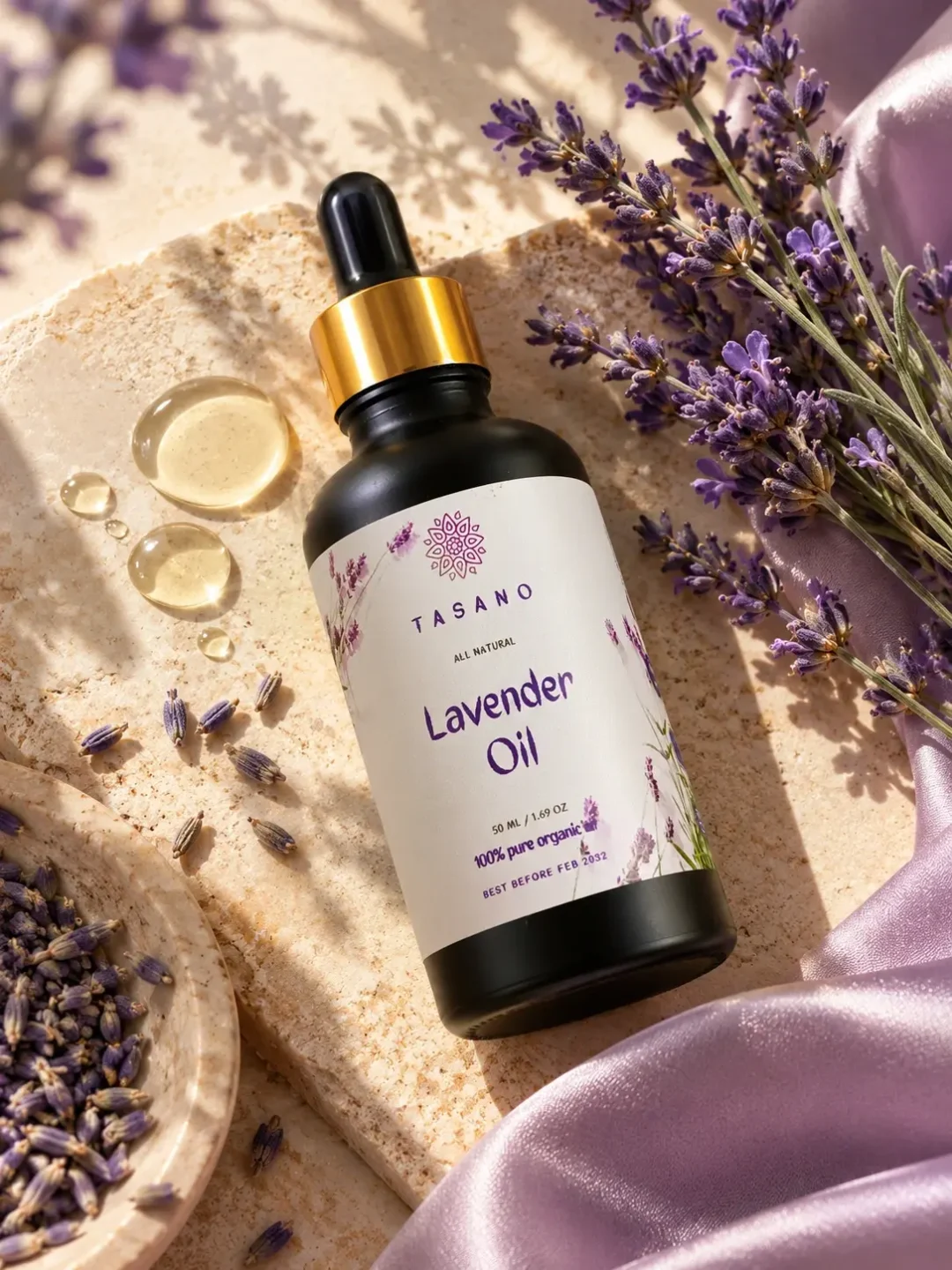 Lavender Oil for soothing body care and nourishing skin | 100% Pure Lavender Oil Lavender Oil for soothing body care and nourishing skin | 100% Pure Lavender Oil