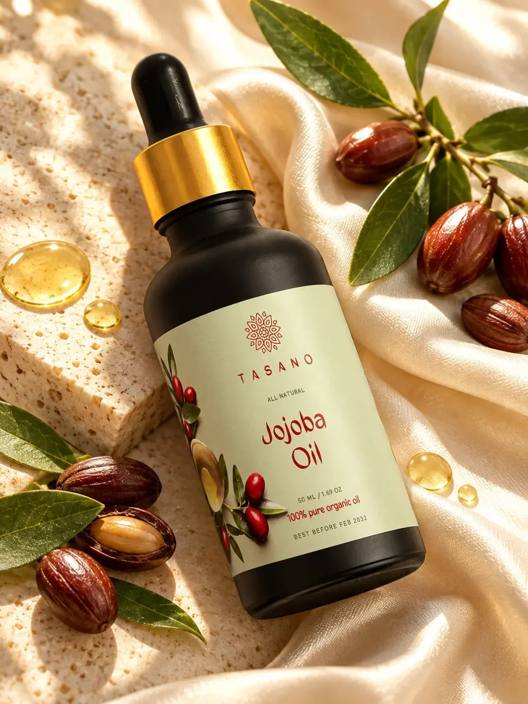 Jojoba Oil for balanced-looking skin and natural sebum care | 100% Pure Jojoba Oil