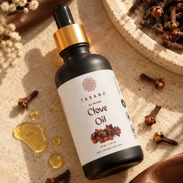 TASANO Pure Clove Oil with clove botanicals, natural hair and scalp oil for conditioning and massage care