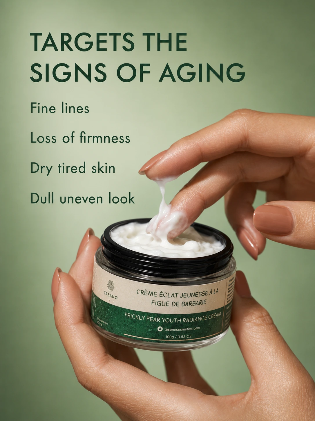 Anti-aging cream for fine lines, wrinkles, dry skin, loss of firmness, and tired-looking skin