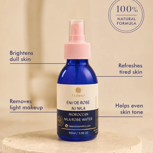 Moroccan Nila Rose Water benefits for brighter, hydrated and even-toned skin Moroccan Nila Rose Water benefits for brighter, hydrated and even-toned skin