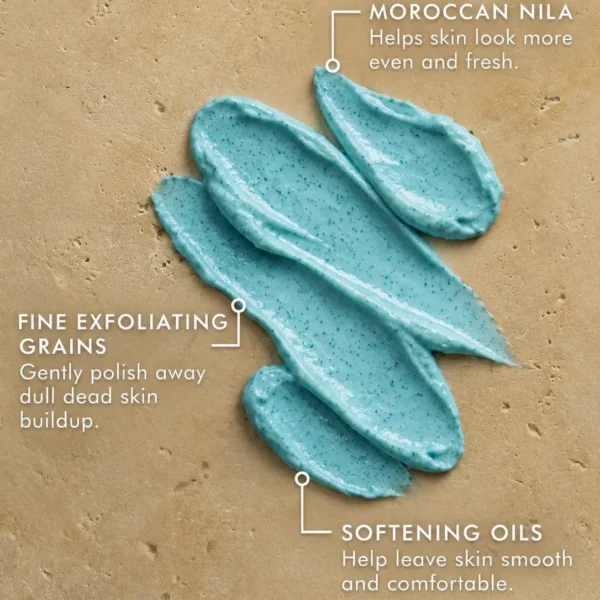 Nila scrub ingredients and creamy exfoliating texture for dark spots, uneven tone and hyperpigmentation Nila scrub ingredients and creamy exfoliating texture for dark spots, uneven tone and hyperpigmentation