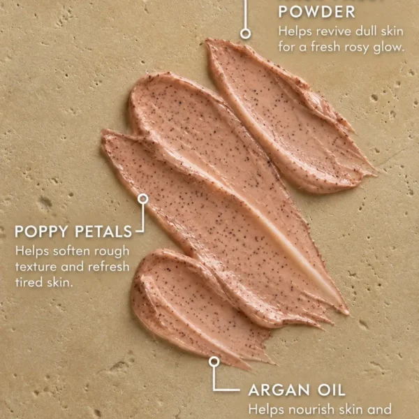 Aker Fassi scrub ingredients and creamy exfoliating texture for dull skin and natural rosy glow Aker Fassi scrub ingredients and creamy exfoliating texture for dull skin and natural rosy glow