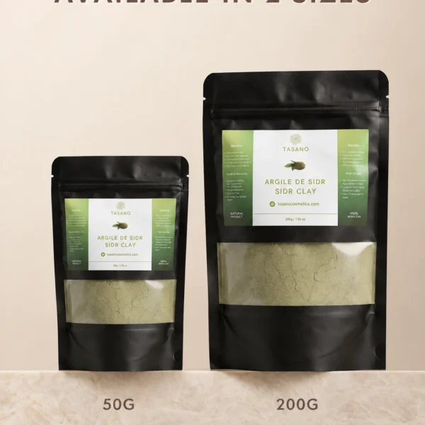 TASANO Sidr powder 50g and 200g natural shampoo and Moroccan herbal hair cleanser sizes TASANO Sidr powder 50g and 200g natural shampoo and Moroccan herbal hair cleanser sizes