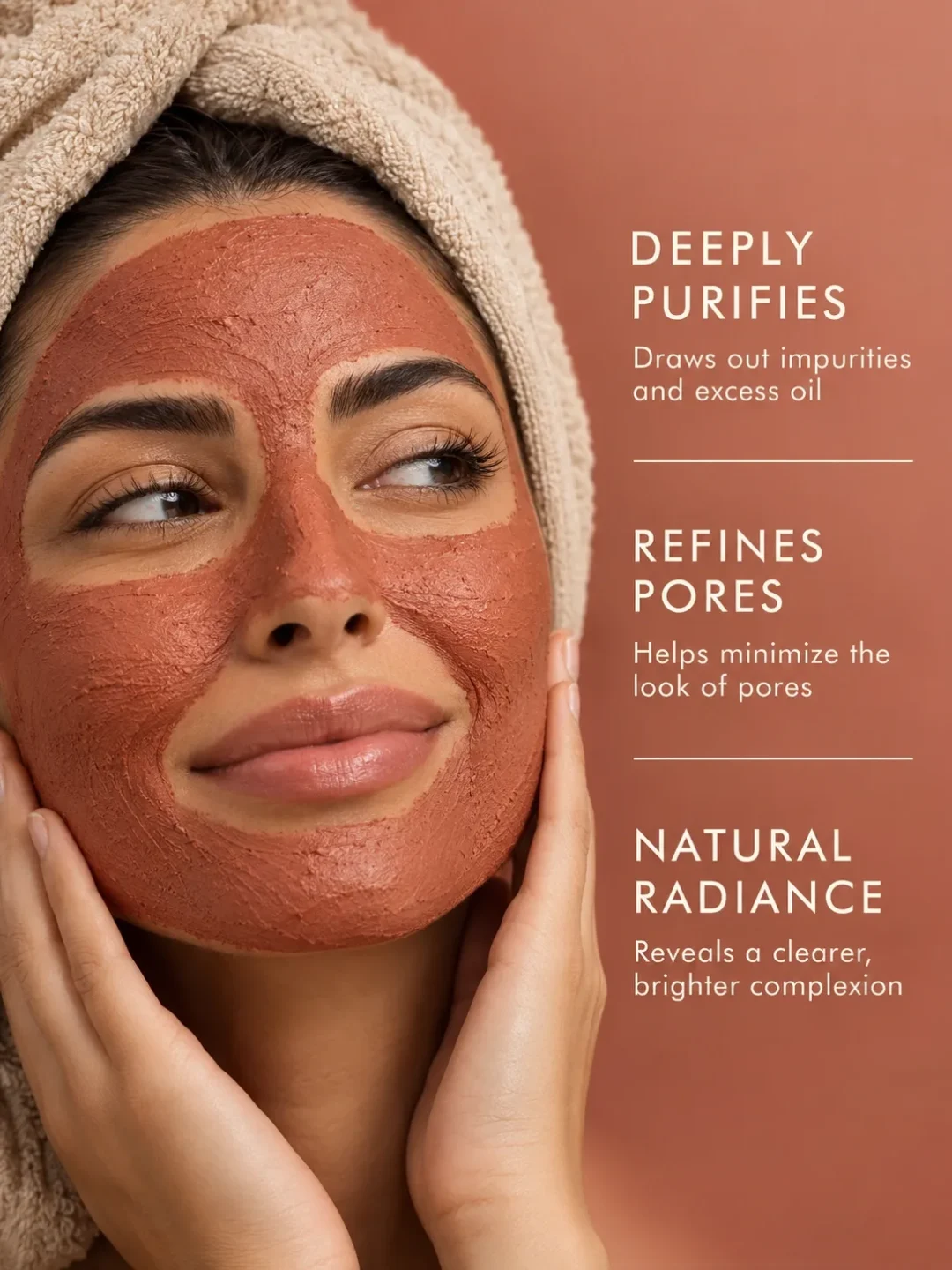 Red Clay face mask for excess oil, cleaner-looking pores, smoother skin texture and fresh natural glow Red Clay face mask for excess oil, cleaner-looking pores, smoother skin texture and fresh natural glow