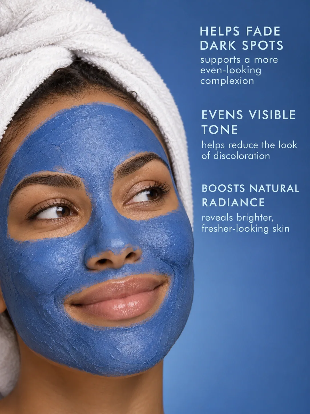 Nila face mask for visible dark spots, uneven skin tone and a clearer radiant-looking complexion