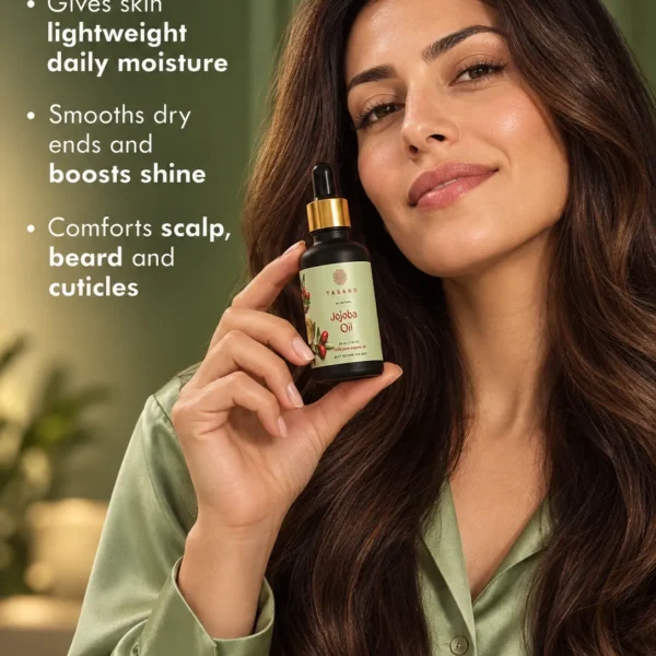 Jojoba Oil for face, hair and scalp care | Pure lightweight botanical moisturizer