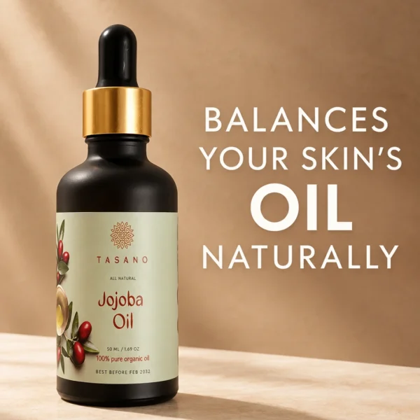 Pure Jojoba Oil for face, skin and hair | Premium botanical jojoba oil by TASANO