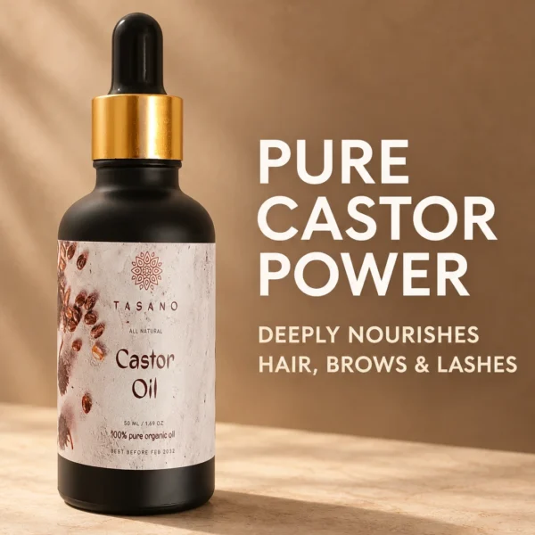Pure Castor Oil for intense conditioning, stronger-looking hair and deeply nourished dry strands and scalp