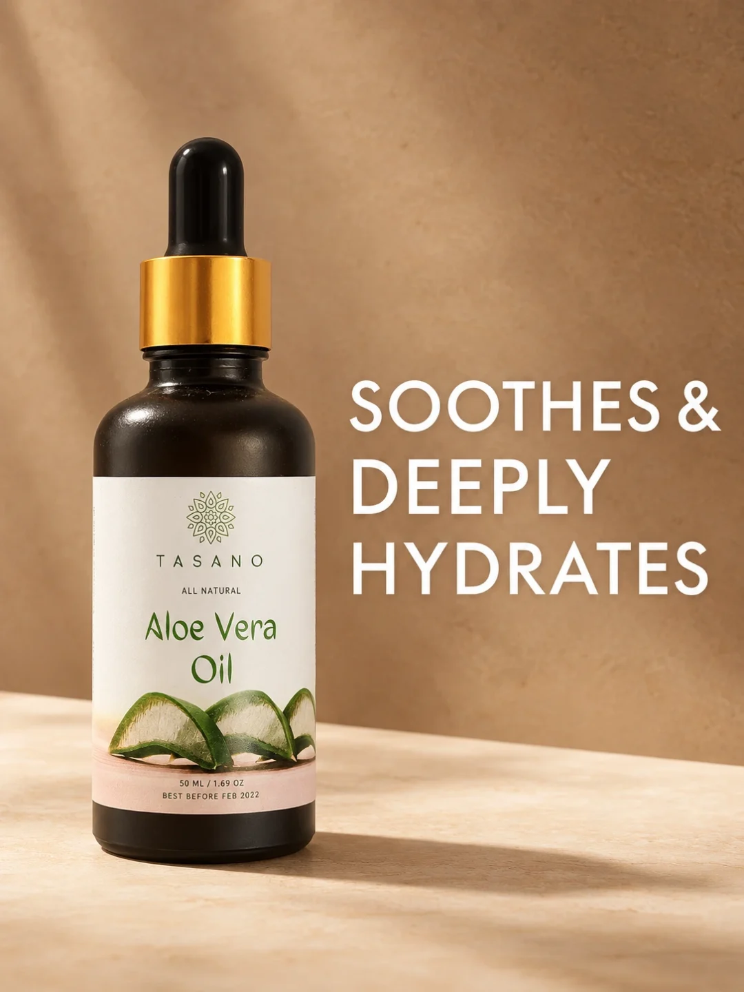 Pure Aloe Vera Oil for soothing moisture and softness, botanical oil for dry skin, body, scalp and hair