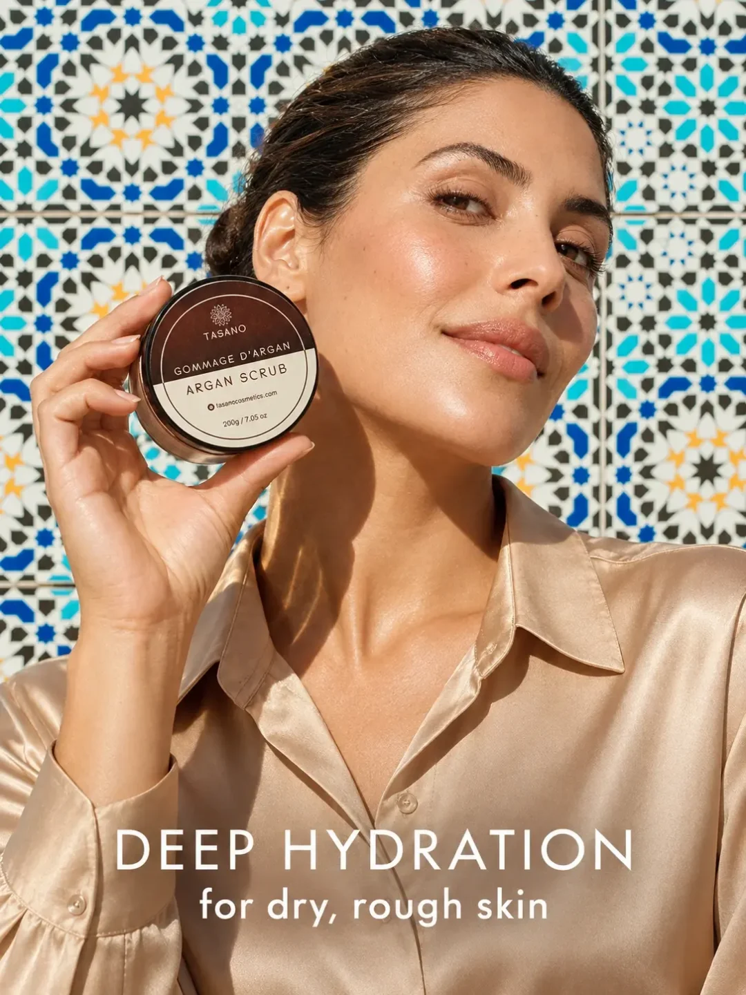 Argan body scrub for hydrated radiant skin, Moroccan skincare for dry rough body skin Argan body scrub for hydrated radiant skin, Moroccan skincare for dry rough body skin