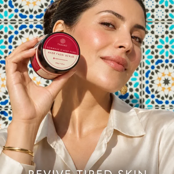 Aker Fassi body scrub for fresh radiant skin and natural rosy glow, traditional Moroccan skincare Aker Fassi body scrub for fresh radiant skin and natural rosy glow, traditional Moroccan skincare