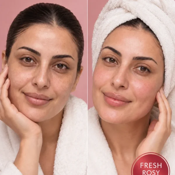 Aker Fassi before and after for dull tired skin and a fresh naturally rosy-looking glow Aker Fassi before and after for dull tired skin and a fresh naturally rosy-looking glow