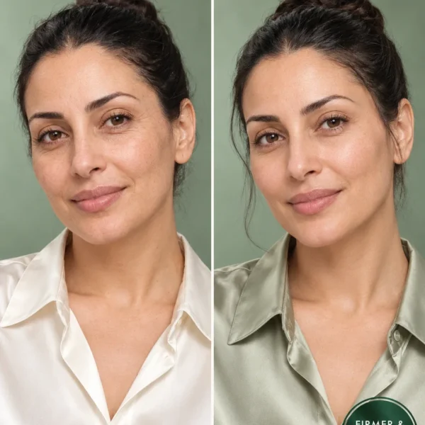 Prickly pear soap before and after for fine lines, mature skin and firmer smoother-looking skin