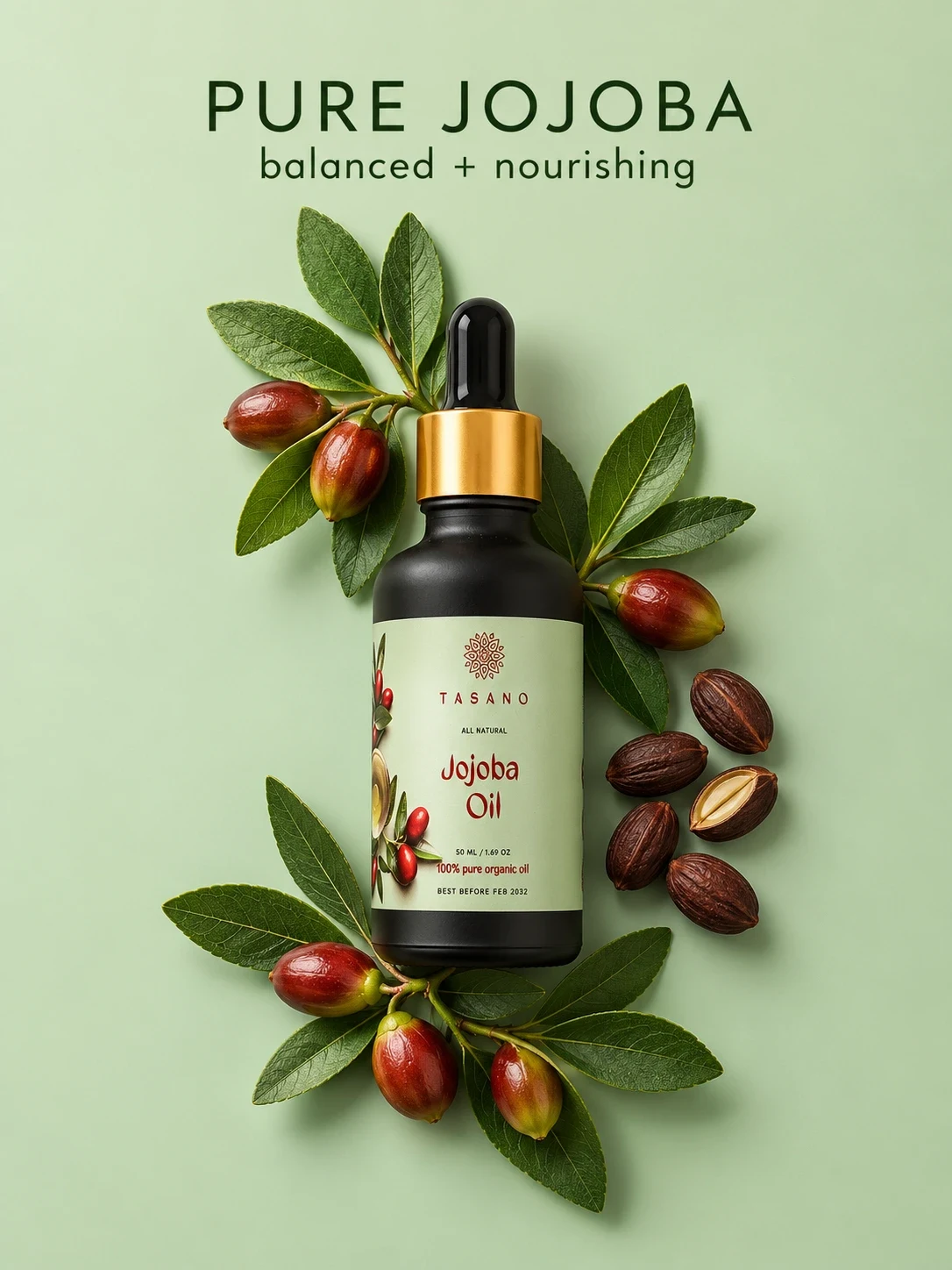 100% Pure Jojoba Oil | Natural liquid wax for balanced skin and conditioned hair