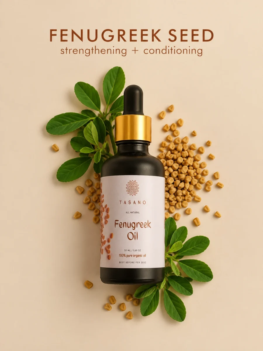 100% Pure Fenugreek Oil | Botanical hair oil for stronger-looking conditioned hair