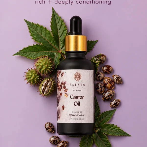 100% Pure Castor Oil botanical formula, rich conditioning oil for hair, scalp, lashes, brows and dry skin