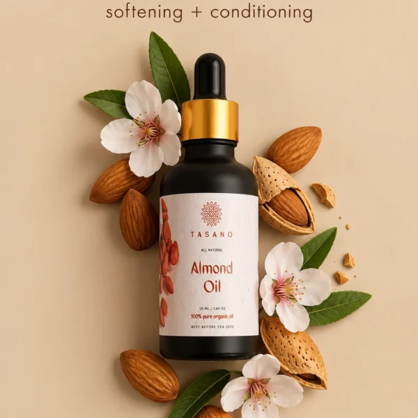100% Pure Sweet Almond Oil botanical formula, nourishing almond oil for face, body, hair and massage 100% Pure Sweet Almond Oil botanical formula, nourishing almond oil for face, body, hair and massage