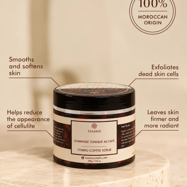 Coffee scrub benefits for cellulite appearance, firm-looking skin, exfoliation and smoother texture Coffee scrub benefits for cellulite appearance, firm-looking skin, exfoliation and smoother texture