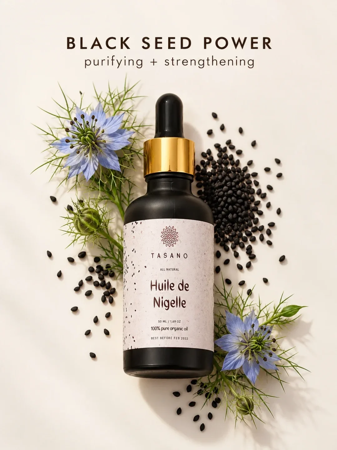 Pure Nigella Sativa Black Seed Oil | 100% botanical oil for skin and hair care