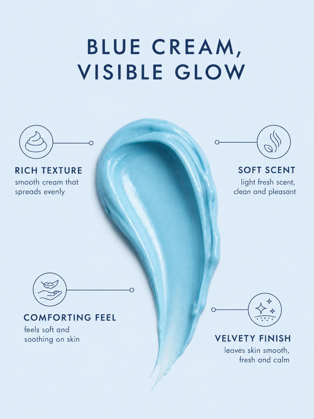 Nila cream texture for smooth application, bright-looking skin, and comfortable daily use